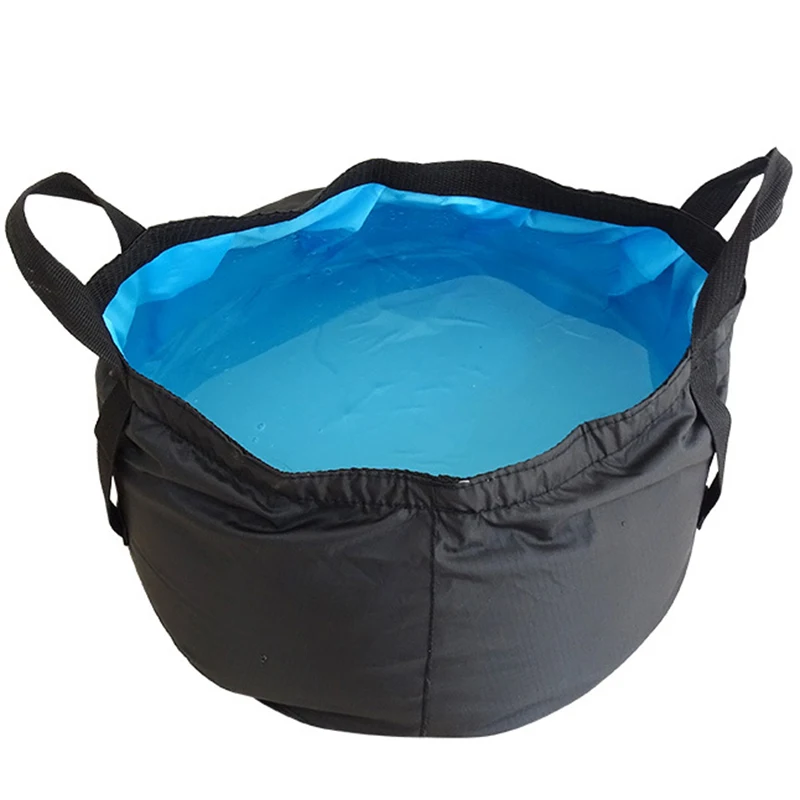 

10L Collapsible Bucket Portable Folding Camping Bucket with Handle Also be A Waterproof Storage Bag for Outdoors мультитул