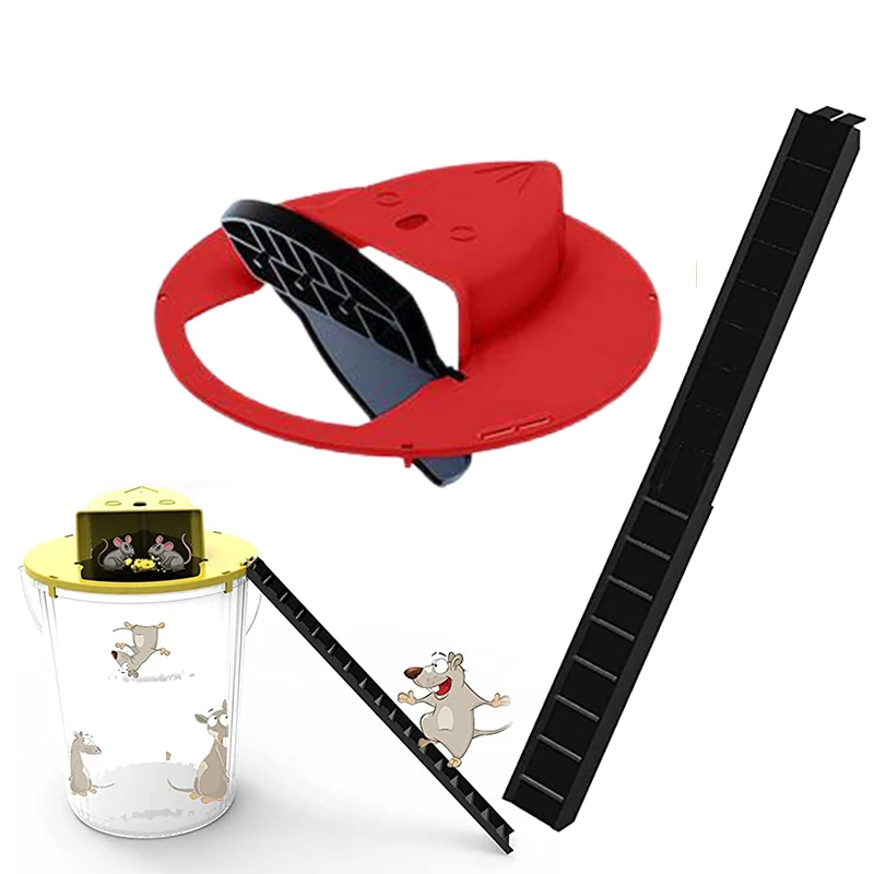

Smart Rat Trap Reusable Mice Trap Auto Reset Flip and Slide Humane Outdoor Indoor Bucketlid Rat Killer