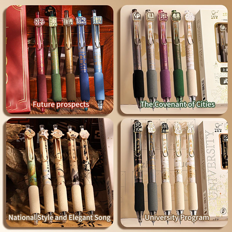 5 шт. кавайные гелевые ручки капибара набор металлических мультяшных пластырей 0