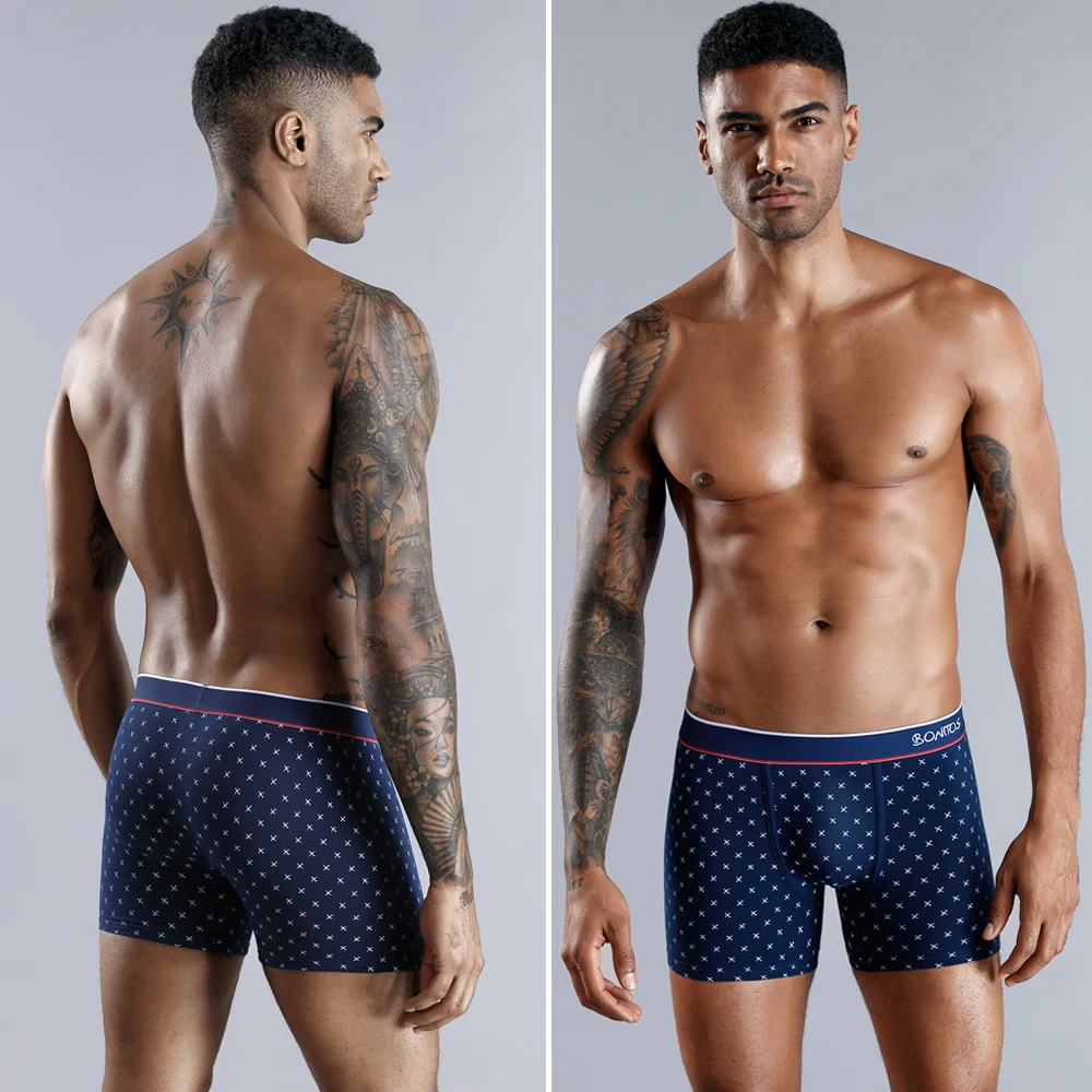 4Pcs New Men's Boxers Mens Underwear Boys Boxerhomme Sexy Boxer Slips Boxing Shorts Underpants Man Pack Calecon Homme Cotton
