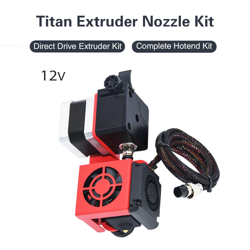 

Titan Extruder Upgrade Direct Drive Hotend Kit 1.75mm Short-Range Extruder 3D Printer Extruder for Ender-3/ V2 /Pro/CR10/CR-10S