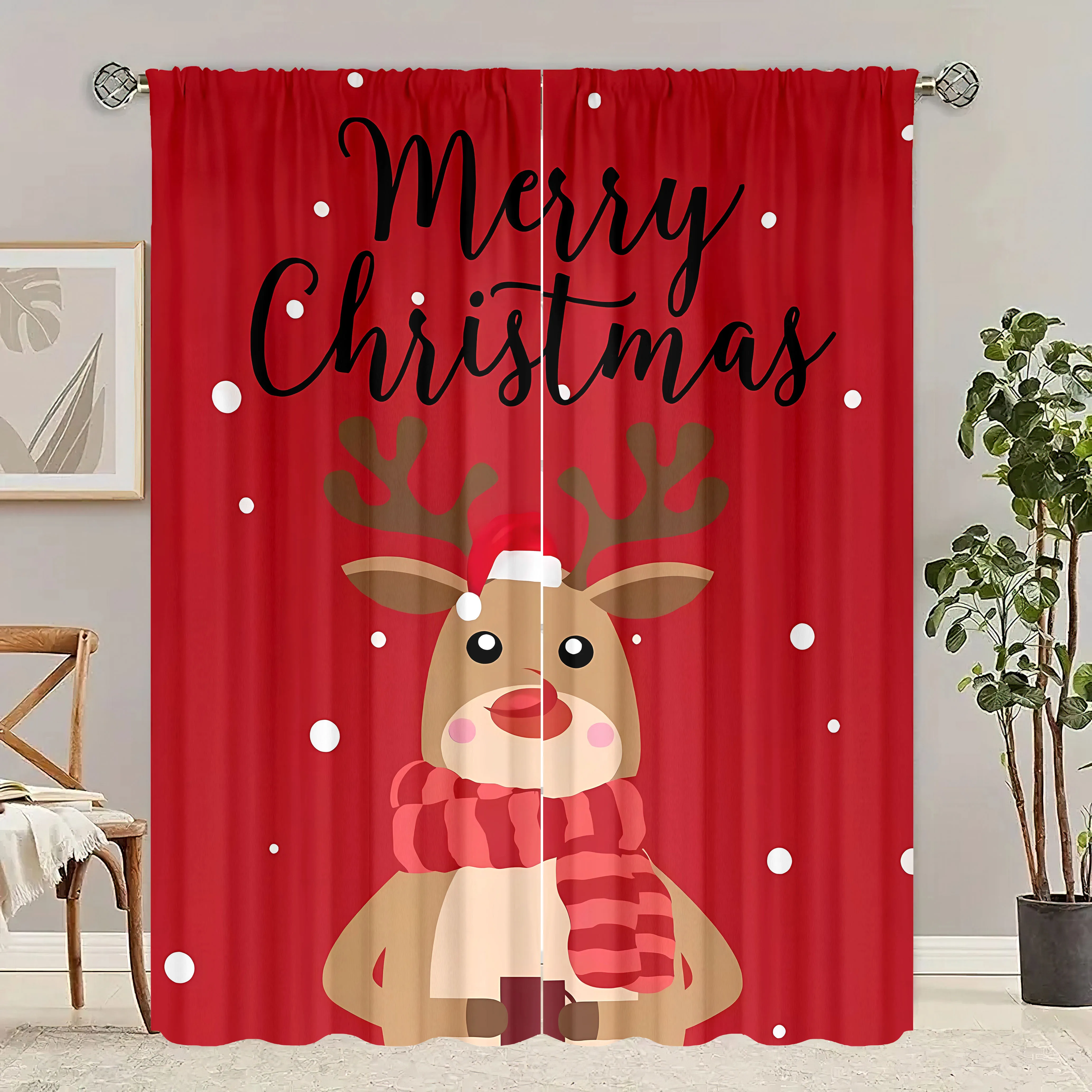 2 шт. занавески из полиэстера для спальни гостиной кабинета