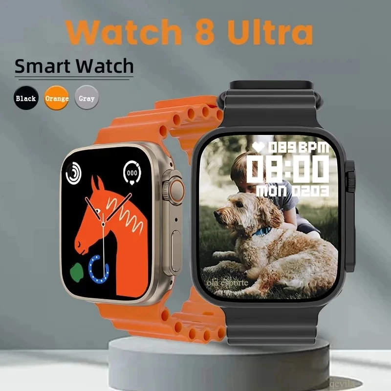 

Smart Watch ultra New in SmartWatch 8 ultra Men SmartWatch Women Bluetooth Call Watch NFC Wireless Charge for Apple Xiaomi Phone