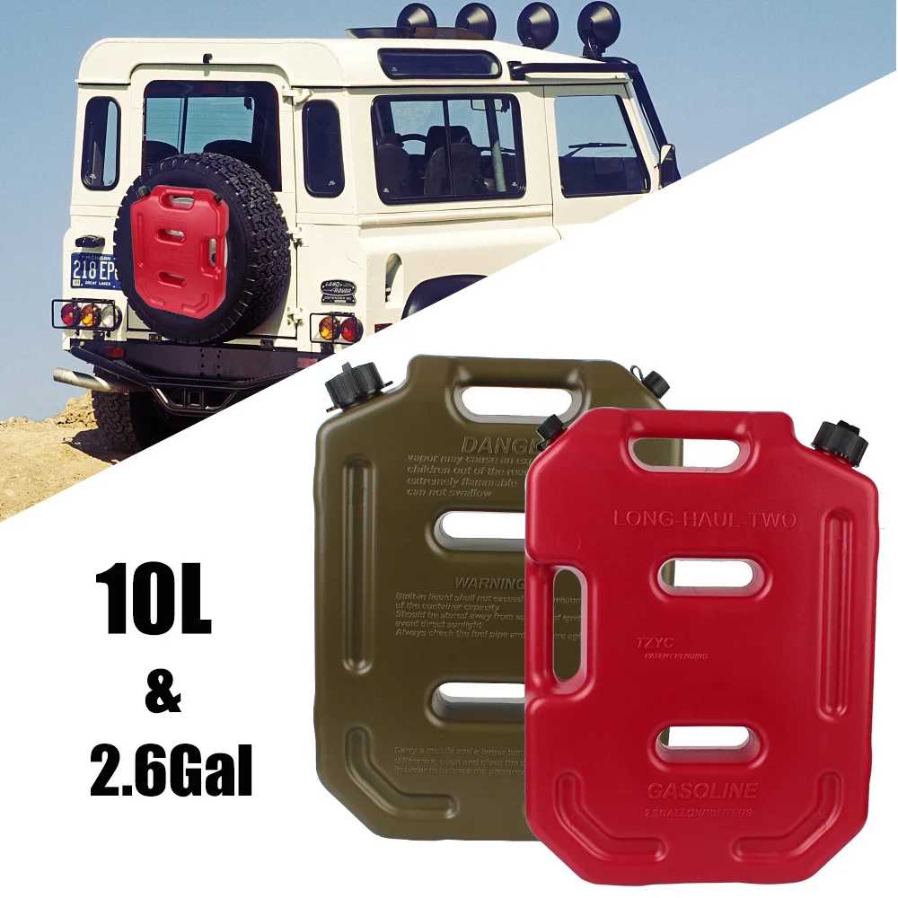 

Картридж для внедорожника, пластиковый топливный бак Jerrycan Jerry Can, объем 10 л, галлонов, запасные топливные баки, контейнер для бензина, масла, г...