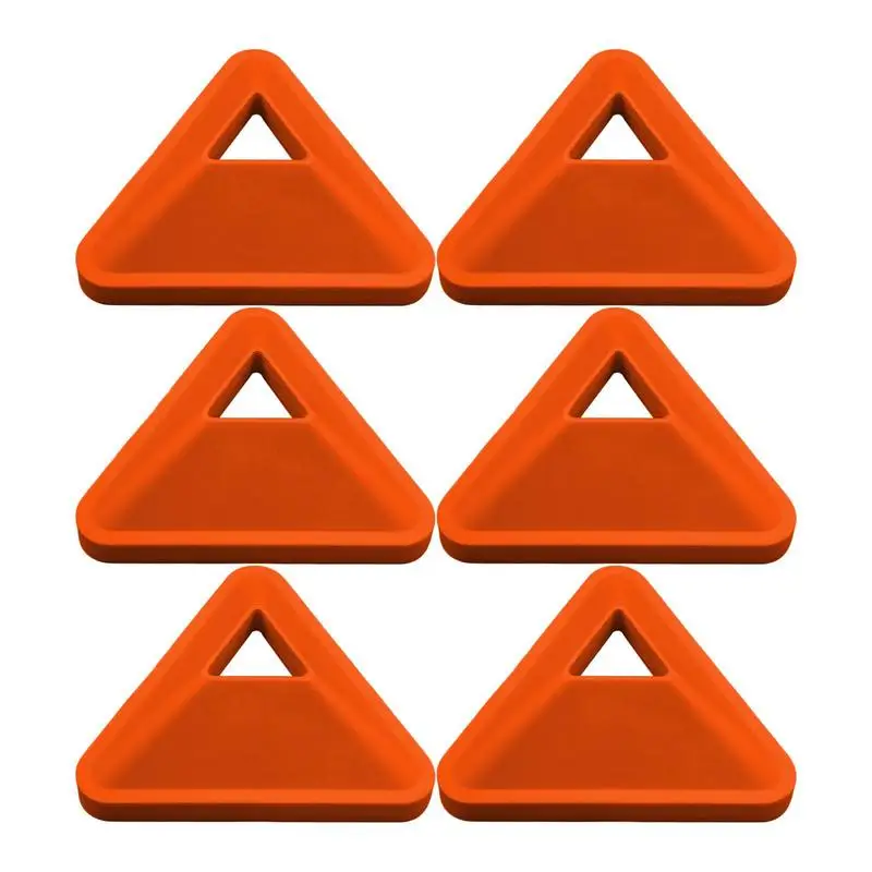 

6 шт., треугольные дисковые маркеры для занятий спортом