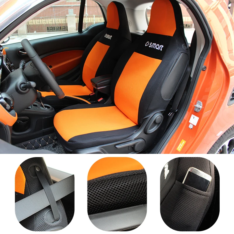 

Чехол на сиденье автомобиля, дышащие защитные аксессуары от загрязнений для Mercedes Smart 451 453 Fortwo Forfour, товары для стайлинга интерьера