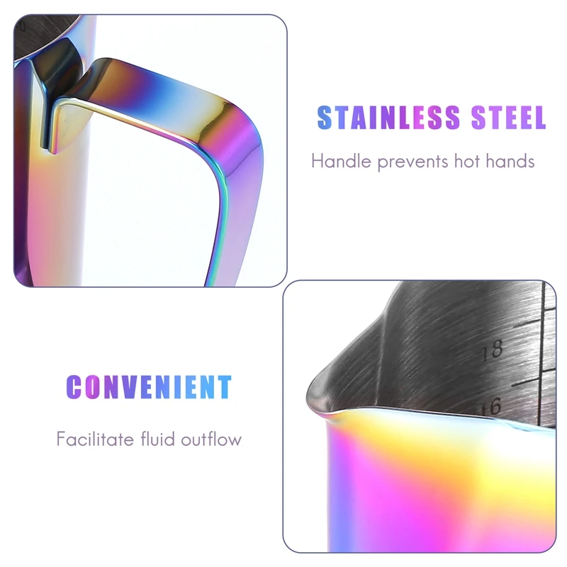 Кувшин для вспенивания молока с художественной ручкой 20 унций