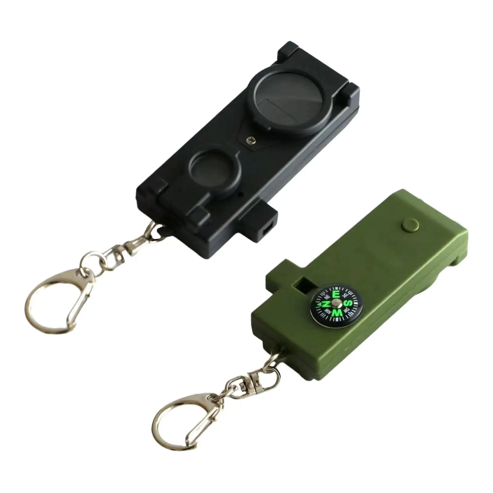 

Portable Outdoor Multifunctional Whistle Multifunction Tool Telescope Compass with Keychain for Exploring Camping Fishing Hiking