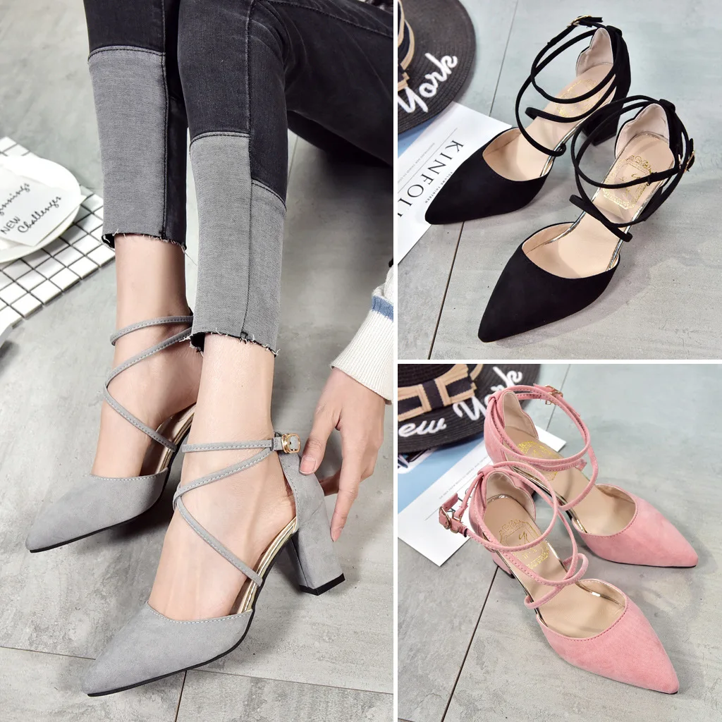 

Silk Material Chaussures Talons Comfortable Gladiator Shoes Covered Toe Cross Strap Stiletto Heels for Women Sandals