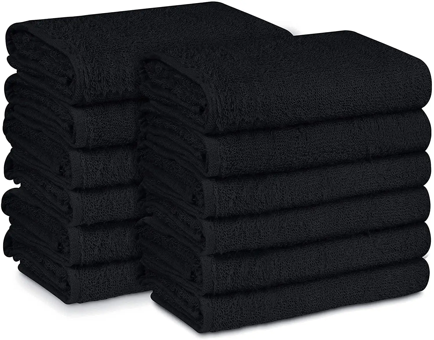 

Cotton Bath Towels Black(12 Pack)
