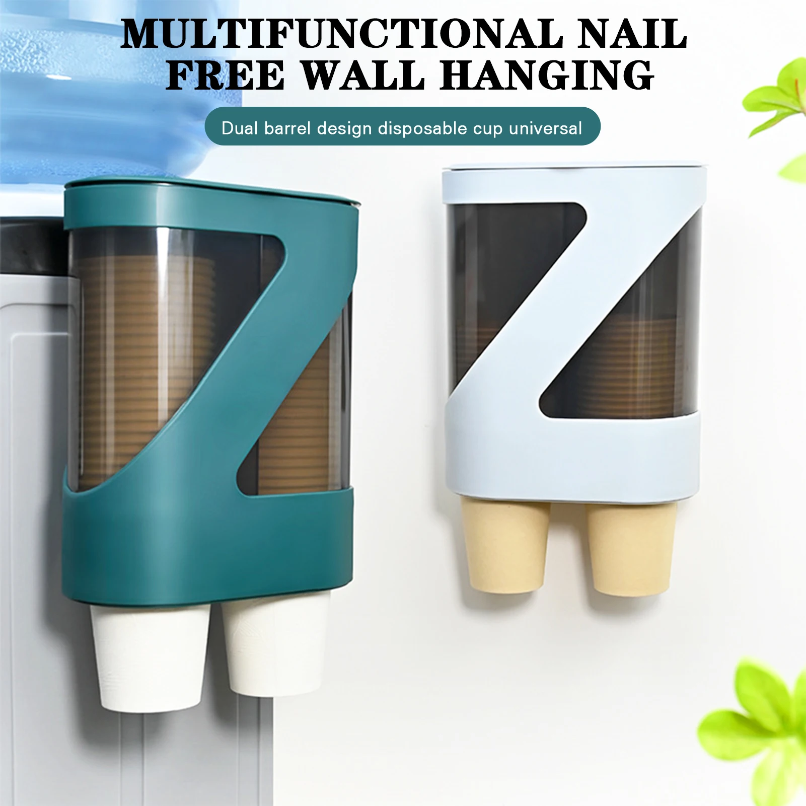 

Multifunctional Storage Racks Wall Mounted Disposable Paper Cup Holder Home Punch-free Dustproof Cup Kitchen Cup Storage Boxes