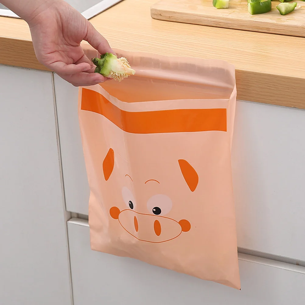 

60PCS Convenient Adhesive Creative Disposable Trash Bag Storage Bag for Autos Cars