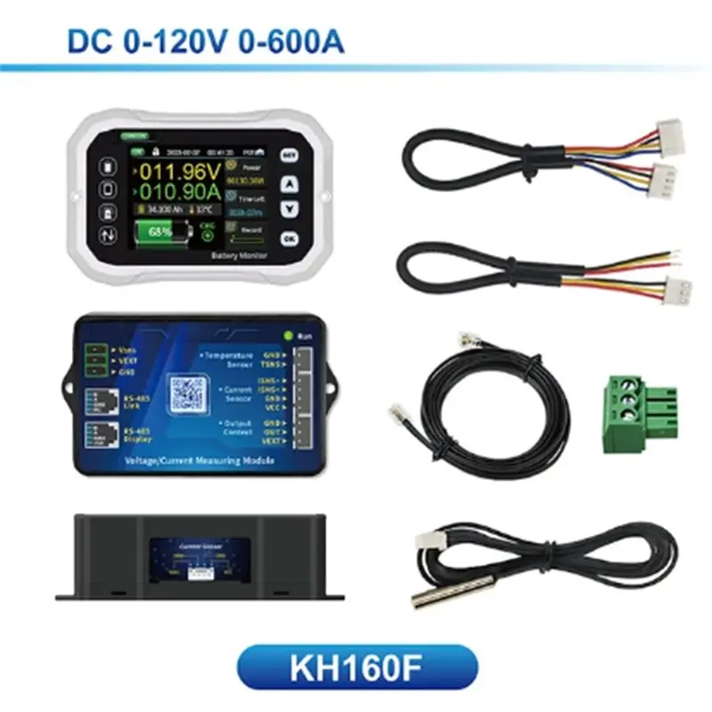 KH110F 0-120В 100А Bluetooth-монитор заряда батареи, индикатор емкости, счетчик кулонов, комплект 1 шт. (art.: 3920db95b2136) - 3920db95b2136