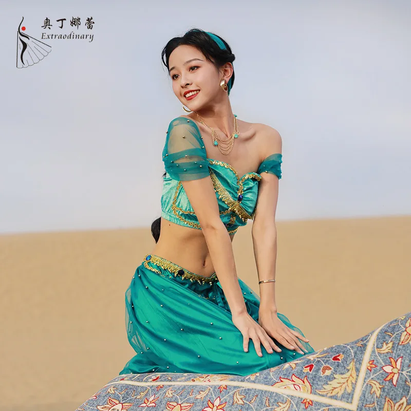 

Belly Dance Costume Halloween Cos Costume Adult Female Anime Costume New Cosplay Jasmine Princess Suit