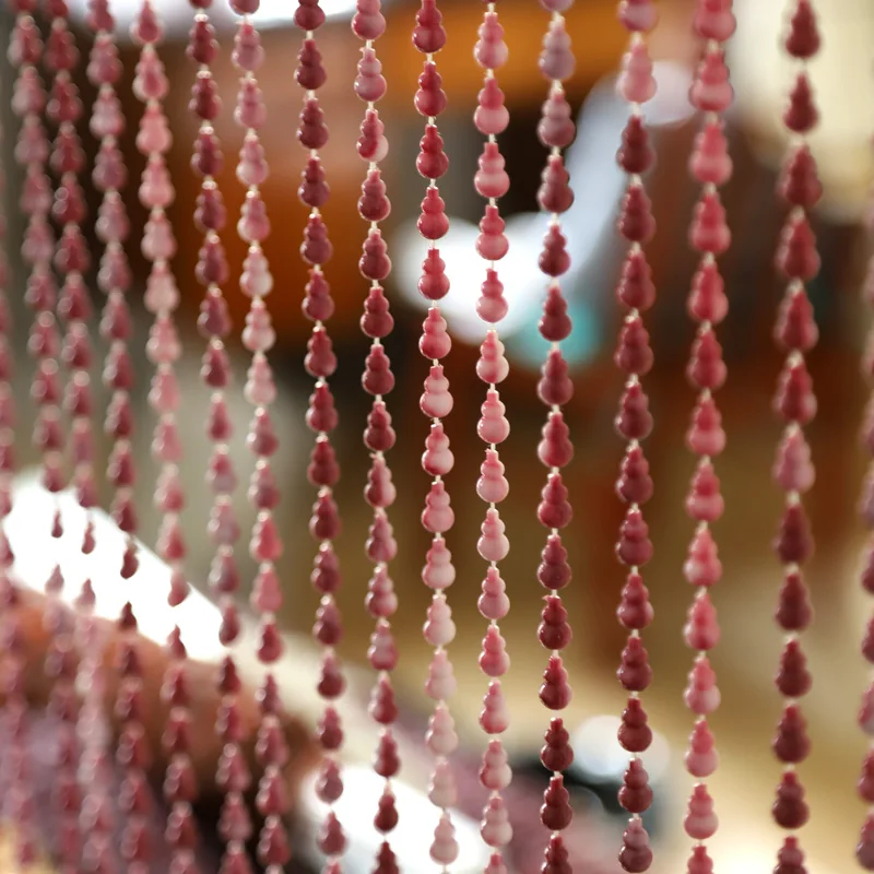 

Home Decoration Door Curtain Acrylic Gourd Bead Curtain Partition Indoor Balcony Garden DIY Decoration Hanging Curtain