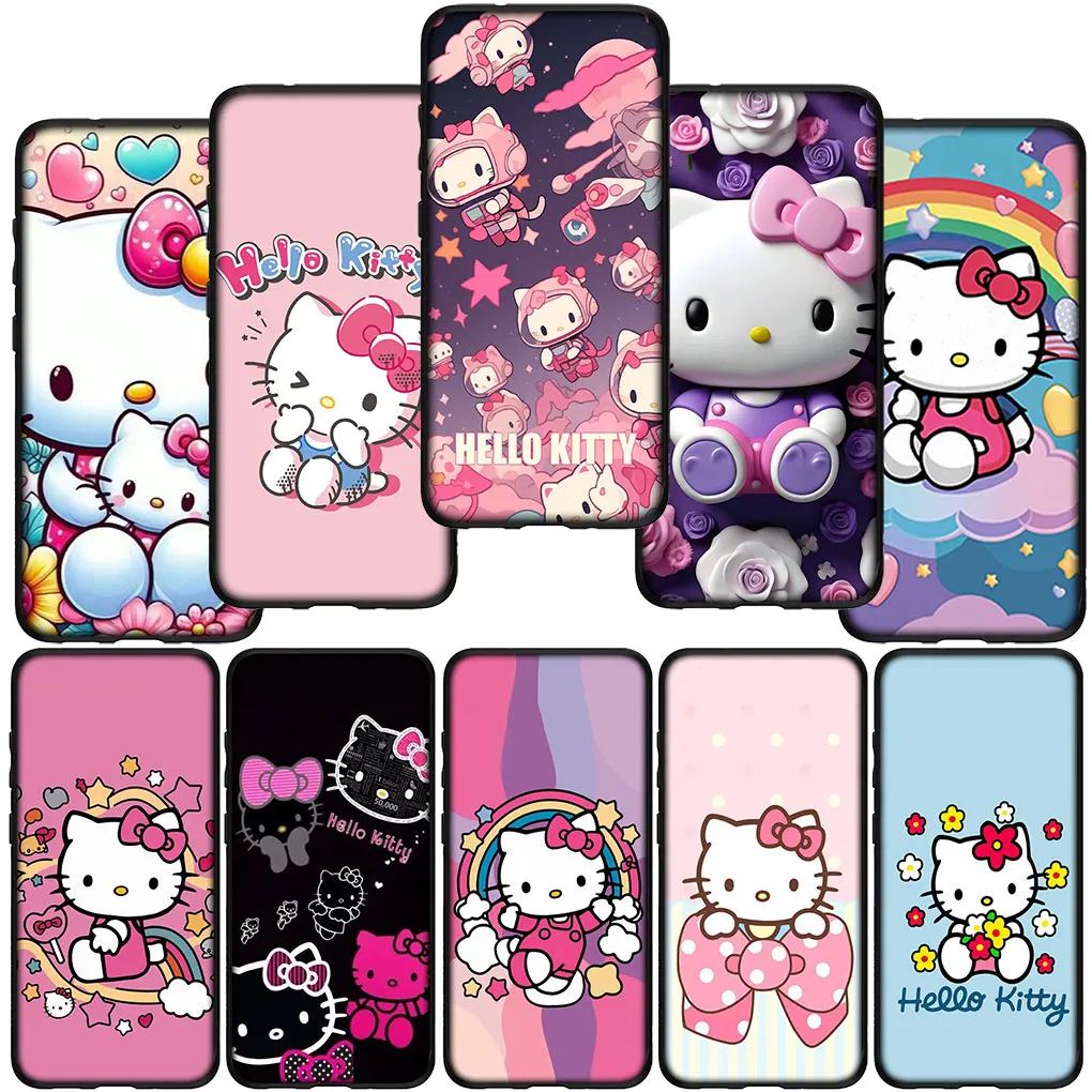 Poster Hello Kitty Cartoon for Samsung Galaxy Note 20 Ultra 10 8 9 S10 Lite S9 A6 A8 Plus A7 A9 A06 A16 M35 Phone Cover Case