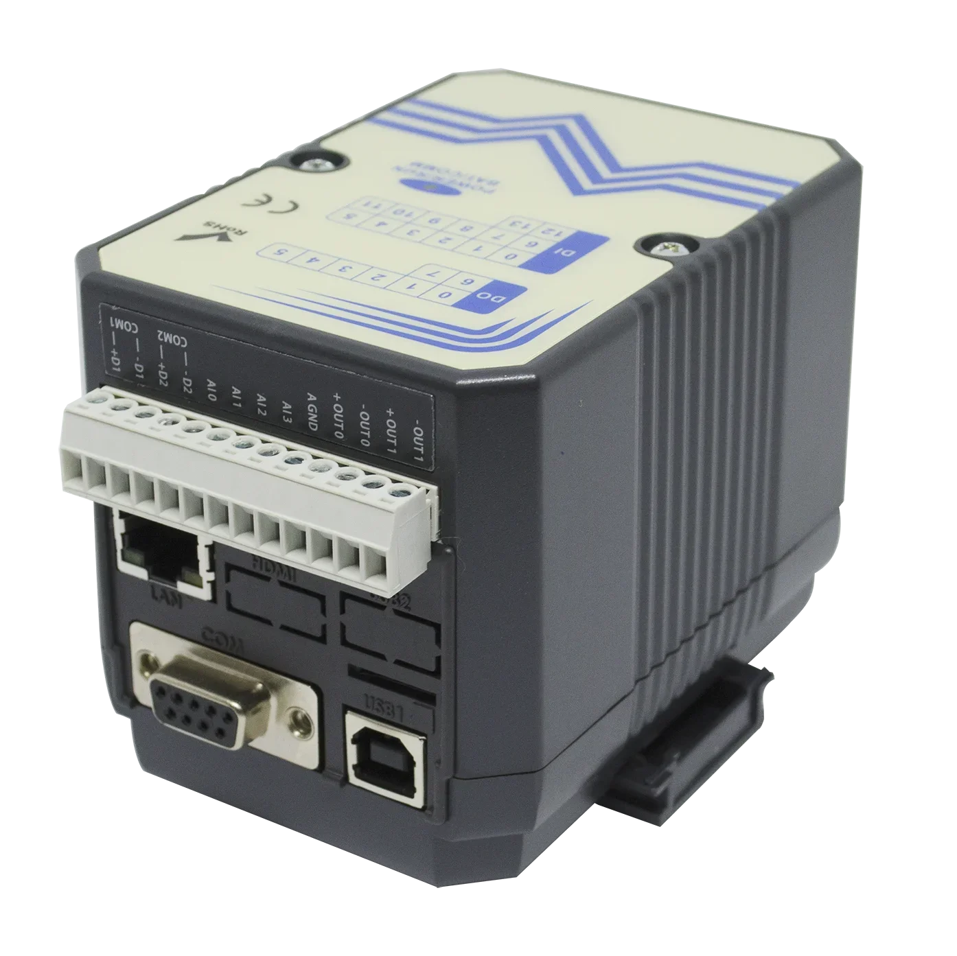 Промышленный контроллер Ethernet PLC с параметрами строки/RTU 14DI 8DO 4AI 2AO SD-картой памяти