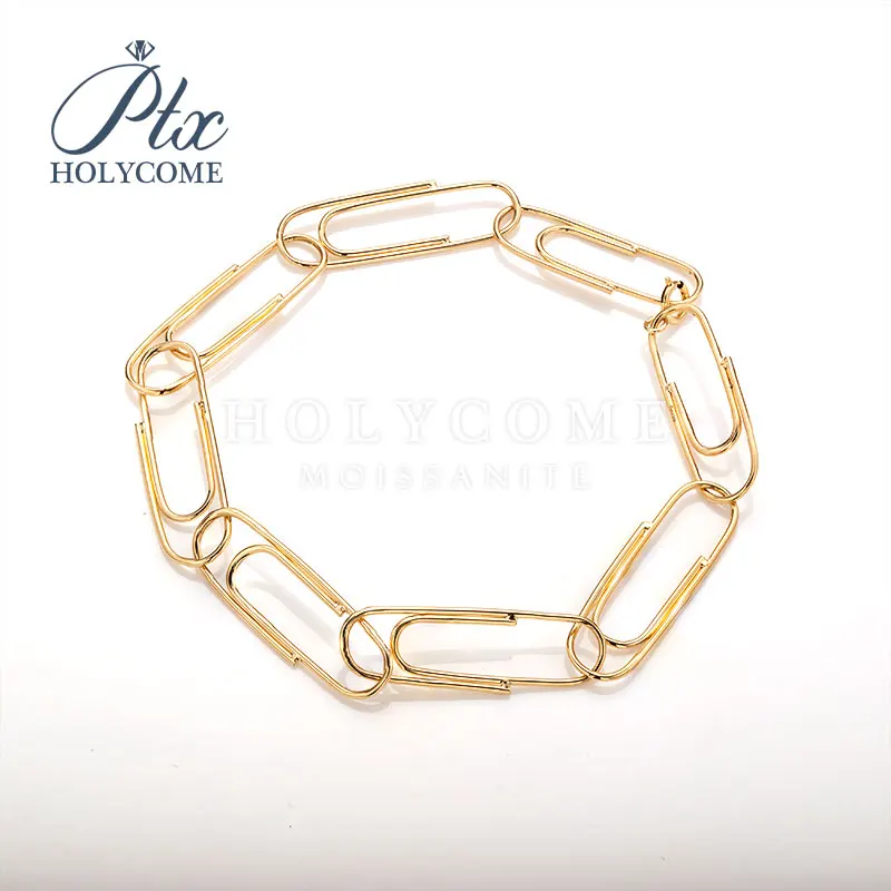

Silver plated 18k gold Delicate Personalized Jewelry Micro Paved Sparking Safety Pin Charm Chain Bracelets For Womens Gifts
