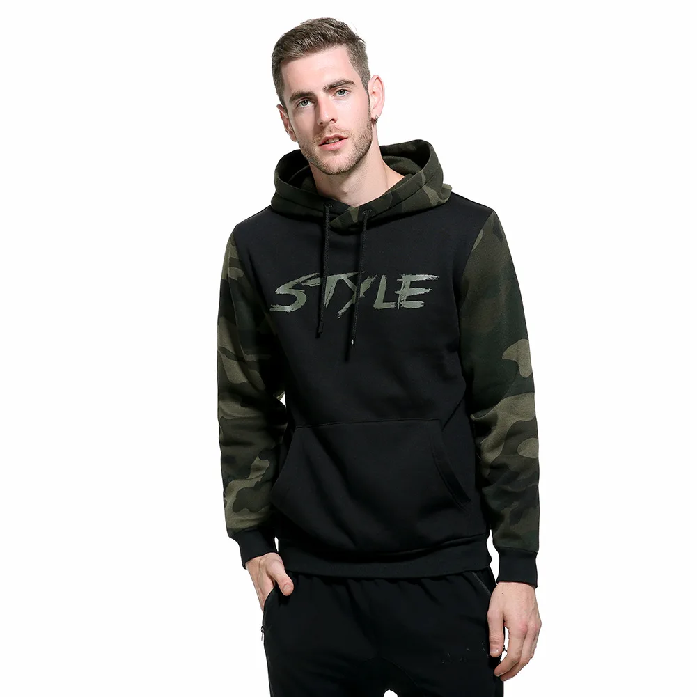 

2023 Men's New Hoodie Sweater Autumn/winter Camo New Hooded Colorblock Casual Men's Large Sweater Top