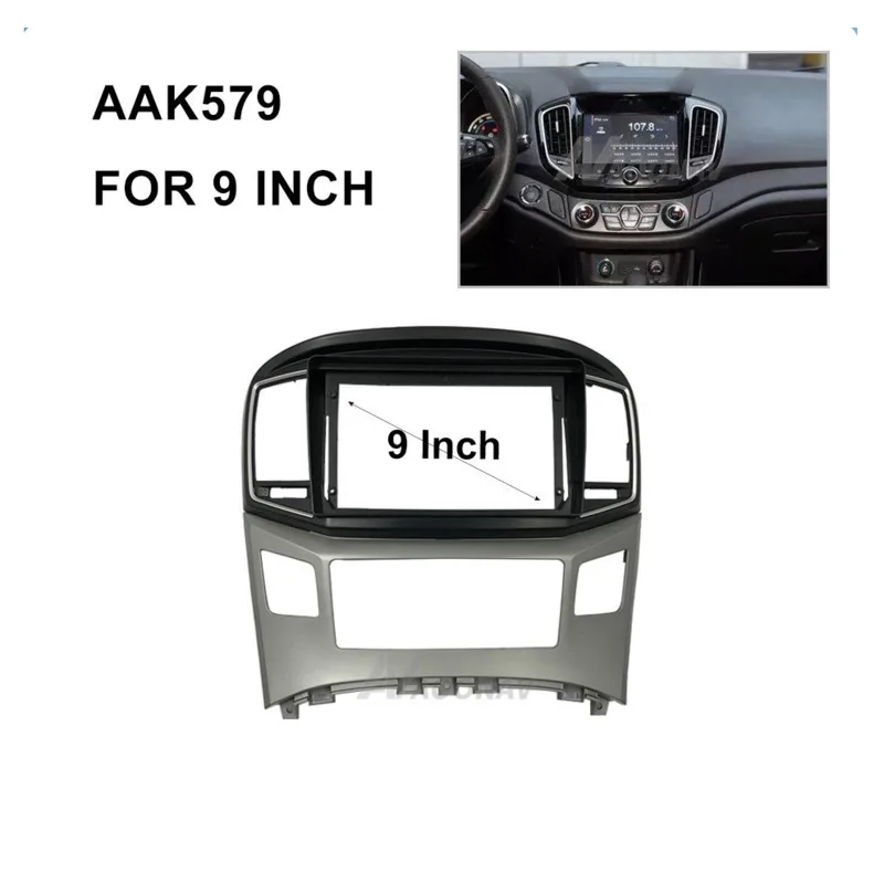 

Car Audio Navigation Large Screen Car Navigation Cover Frame 9 inch Modified Panel Bracket Fit for Hyundai H1 2017