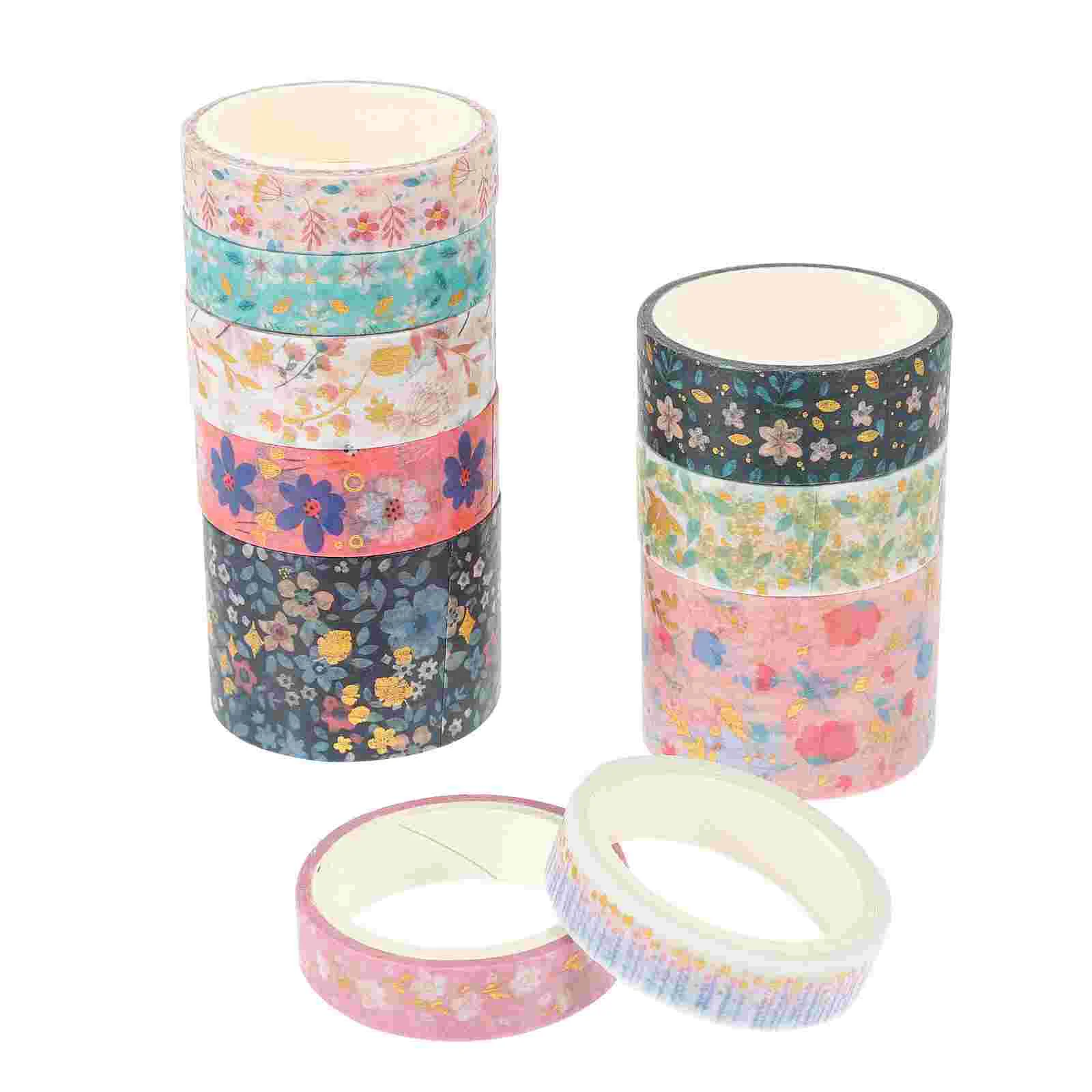 

Tape Washi Masking Tapes Scrapbook Floral Decorative Adhesive Gift Craft Vintage Flower Diy Planner Wrapping Holiday Journaling