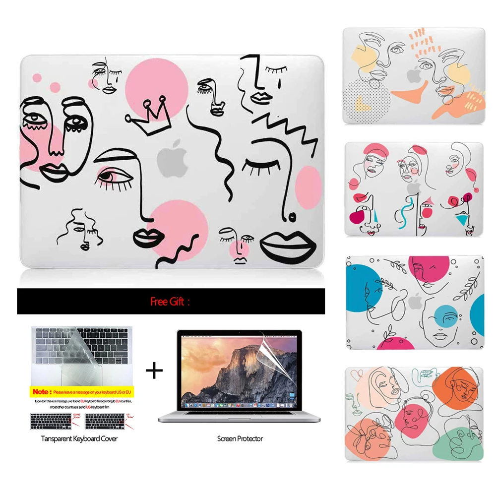 Чехол для ноутбука Macbook Air 13 A2337 A2179 2020 M1 Chip Pro 14, чехол для Macbook Retina Pro 16 15 12 11 дюймов Pro 13,3 A2338, чехол