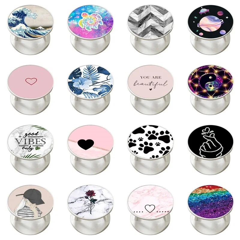 

New Removable Finger Holder Mobile Phone Stand Soporte Para Celular Swappable Top For Almost All Smartphones