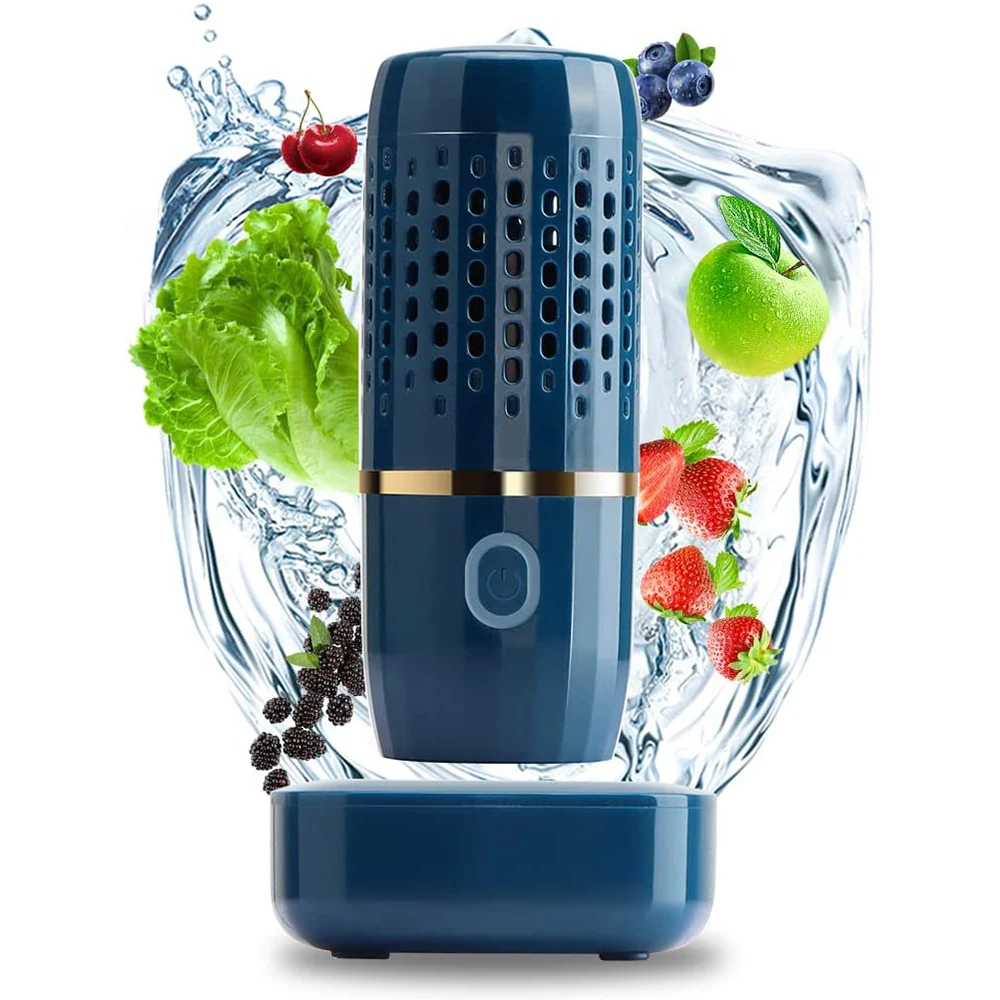 

Machine Ultrasonic Protable Wireless Picnic Cleaner Purifier Fruit Suitable Capsule Outdoor Fruit Food Vegetable Washing Food