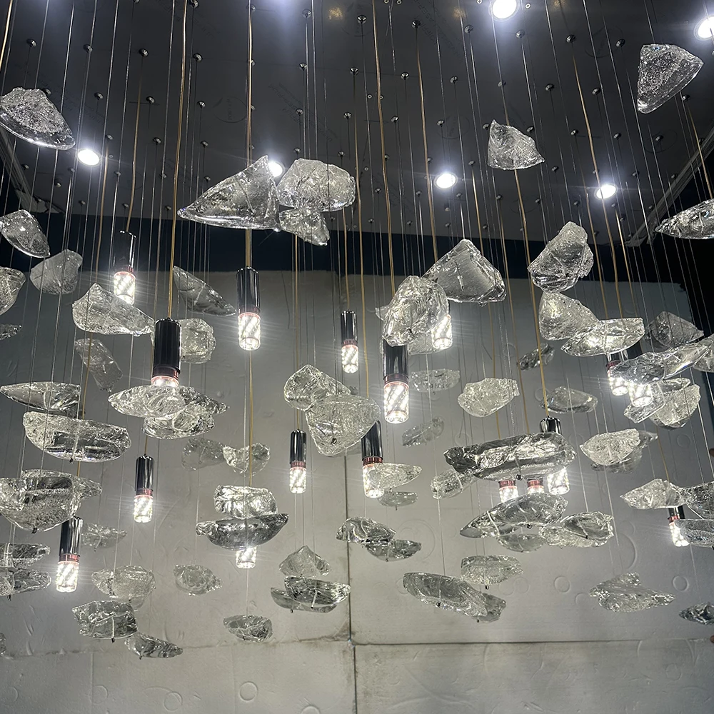 Пользовательские художественные кристаллы неправильной формы стеклянные камни