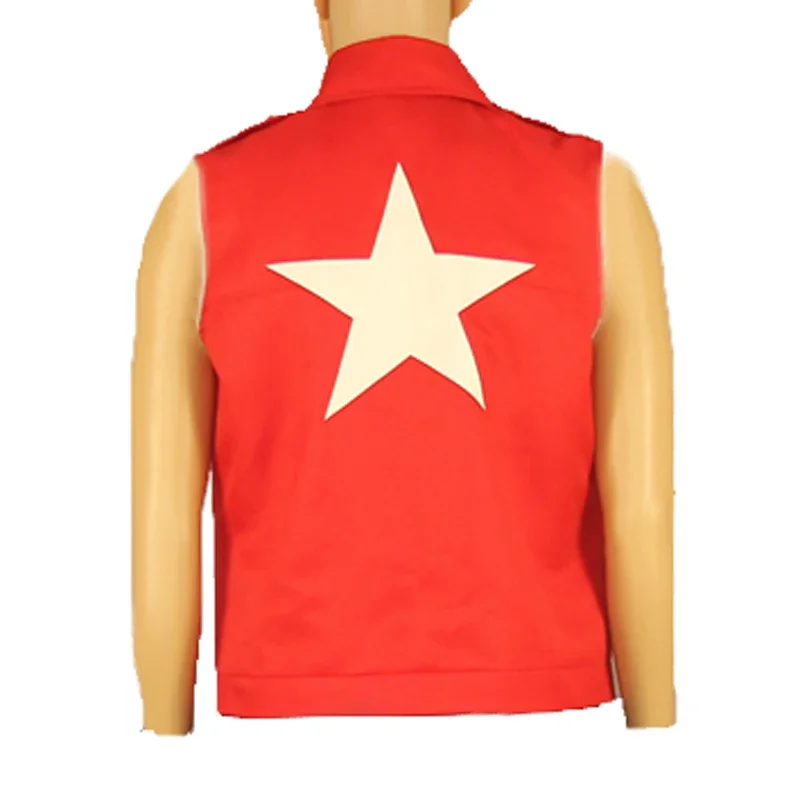 Косплей King of Fighters Fatal Fury Терри Богард куртка красный жилет без рукавов цилиндр для