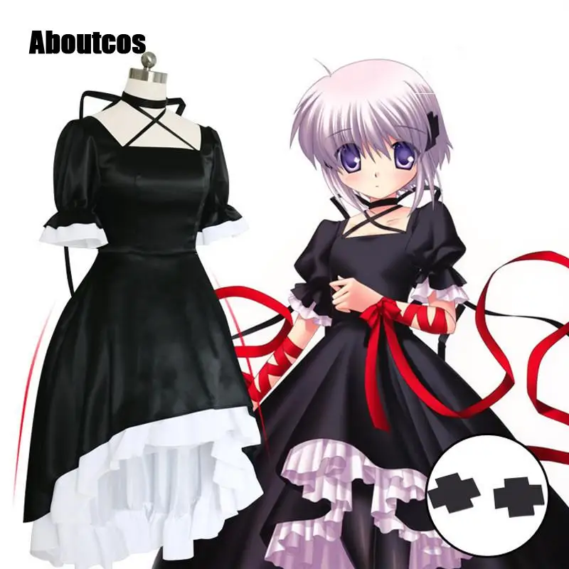 

Аниме Rewrite Harvest festa! Женский винтажный костюм для косплея, черного цвета