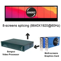 songrey multi screen splicing processor video wall installation support 8 24 screens splicing screen processor pc host pc server