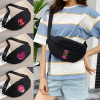 2022 waist bags for women gym sports mini crossbody organizer mouth printed shoulder bag chest belt fanny pack fashion backpacks