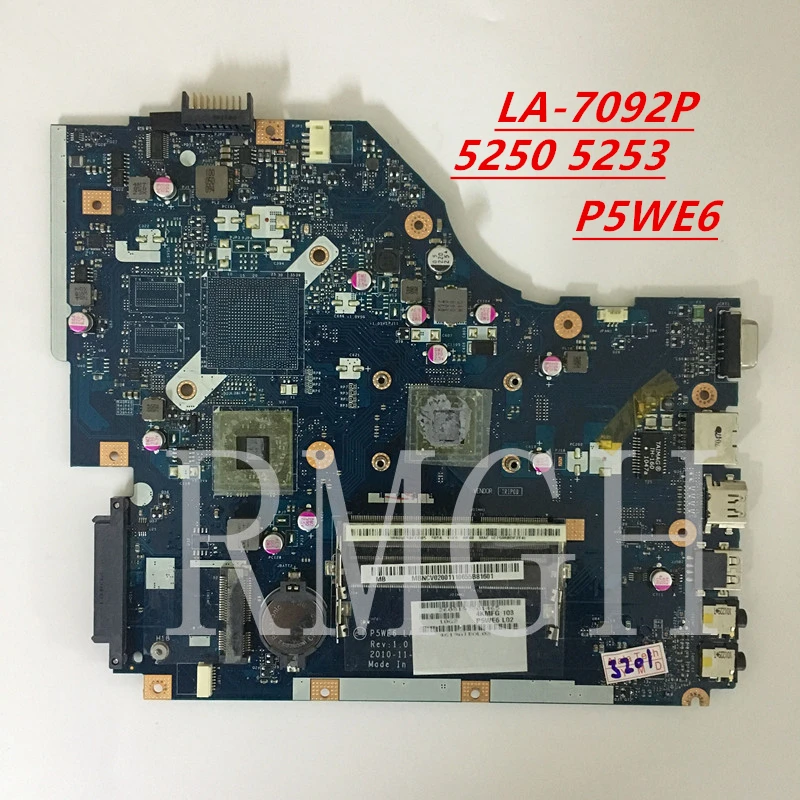 

Оригинальная оригинальная материнская плата для ноутбука Acer 5250 5253, протестированная материнская плата P5WE6 на 100%, хорошая бесплатная доставка