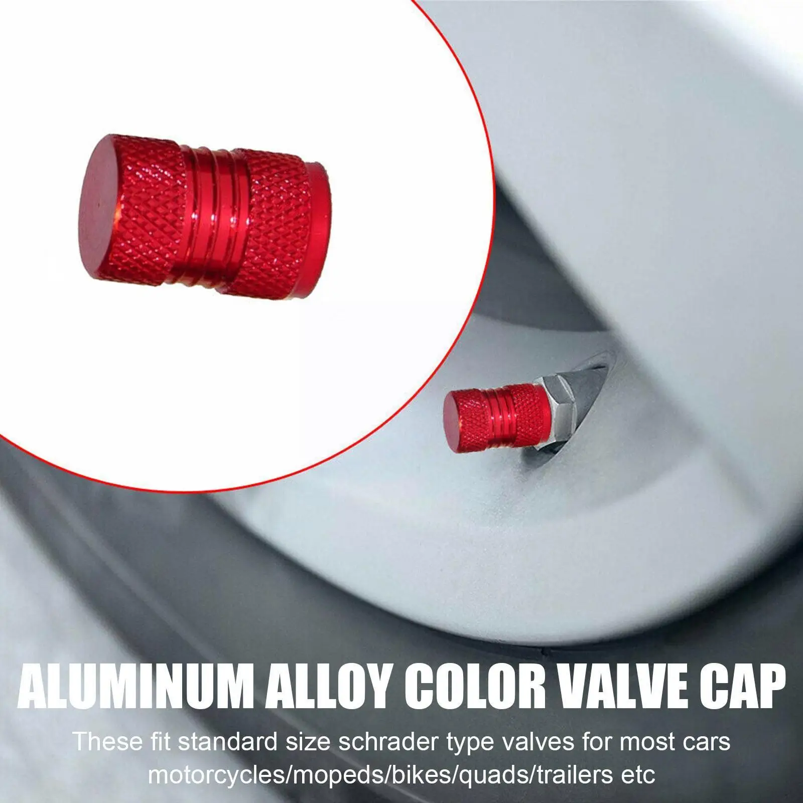 

Car Wheel Tire Valve Caps Aluminum Alloy Tyre Rim Stem Covers Airdust Waterproof For Car Motorcycles Trucks Bikes C7V7