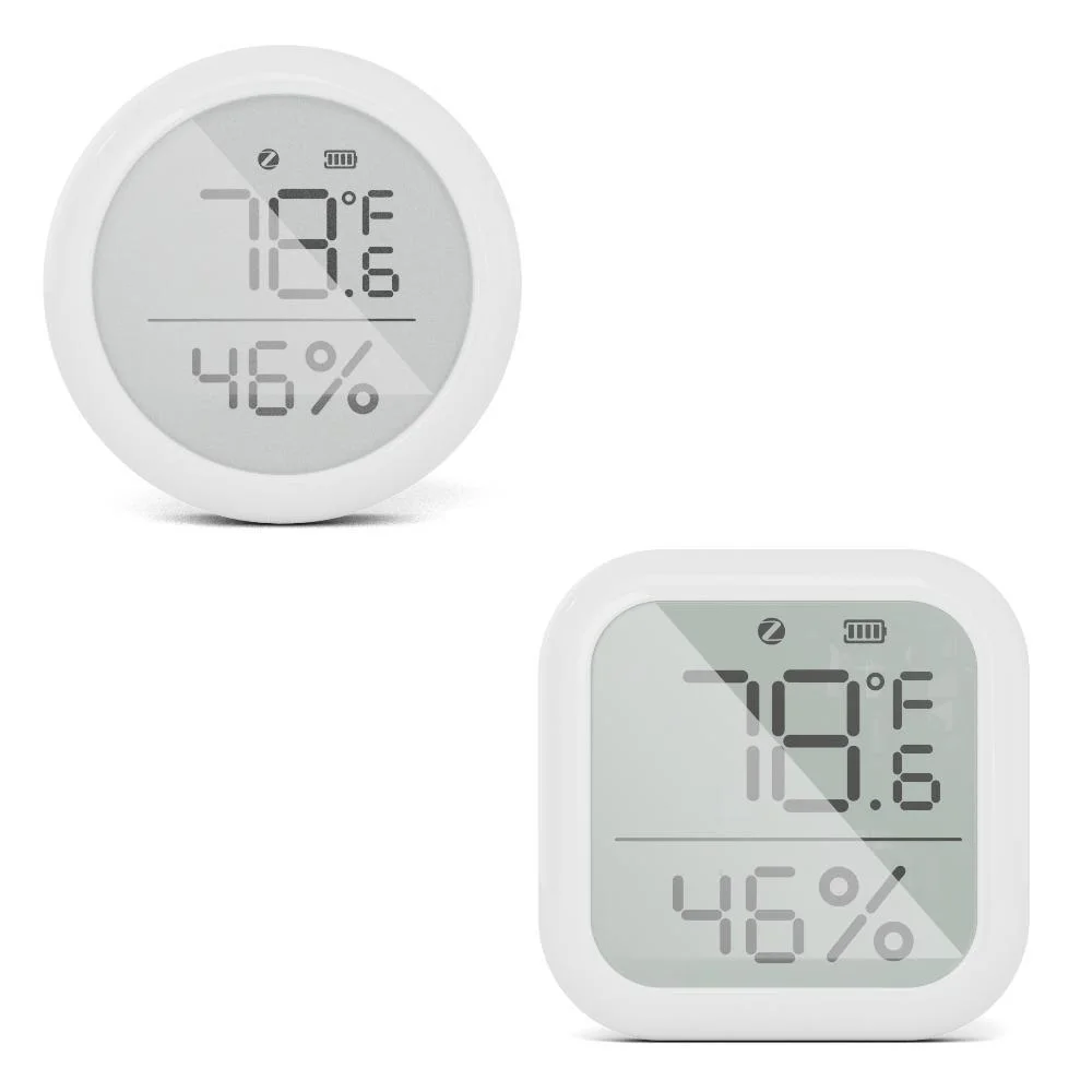 

Датчик температуры и влажности для умного дома со светодиодным экраном, работает с Google Assistant и Tuya Zigbee Hub
