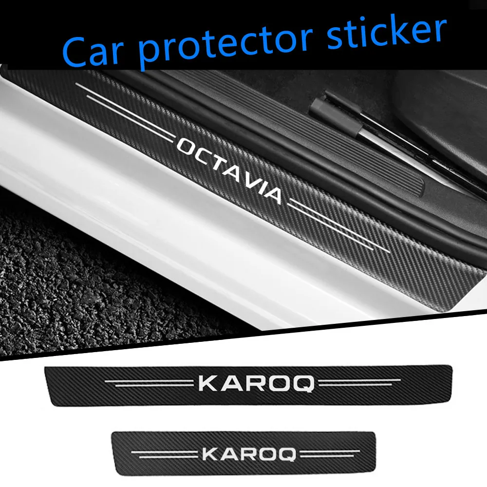 

4 шт., автомобильные аксессуары для Skoda Octavia 1 2 3 a7 a5 FABIA KAMIQ KAROQ RAPID SCALA SUPERB KODIAQ