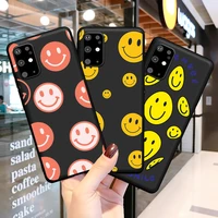 fashion luxury smiley pattern silicone cover for samsung galaxy s7 edge s9 s10e s20 s21 note 8 9 10 20 ultra plus phone case