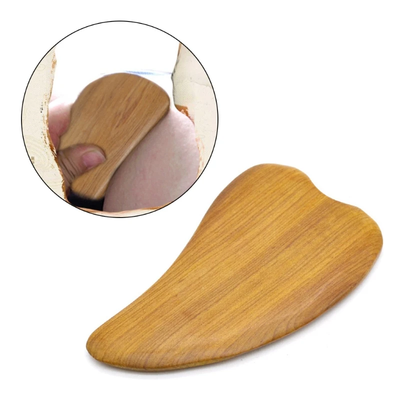 

Wooden Gua Sha Anti Cellulite Massage Tool Scraping Massage Soft Tissue Therapy Massager Sandalwood Therapy Massage Tool