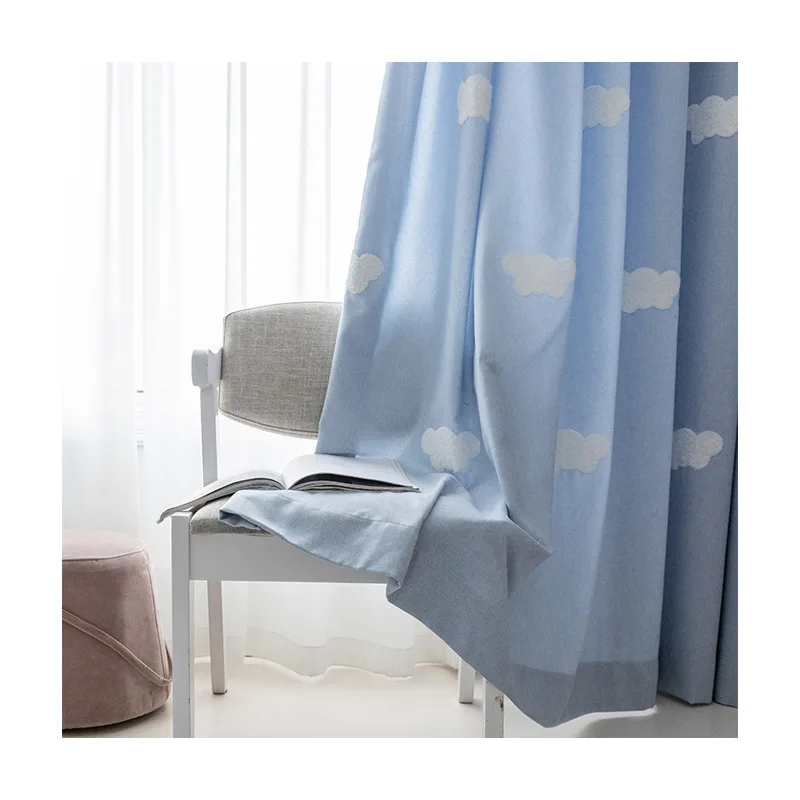 1 шт. плотные шторы с рисунком 3D Cloud Blue для детской комнаты мальчиков и девочек