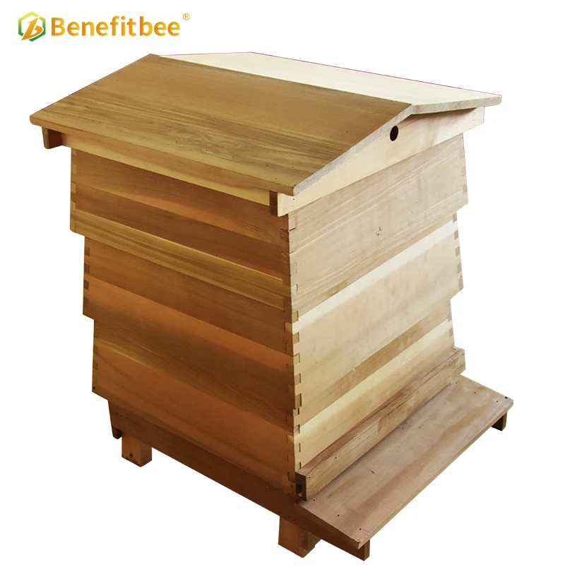 

Benefitbee UK style beehive 10 frames red cedar bee hive kit beekeeping hives