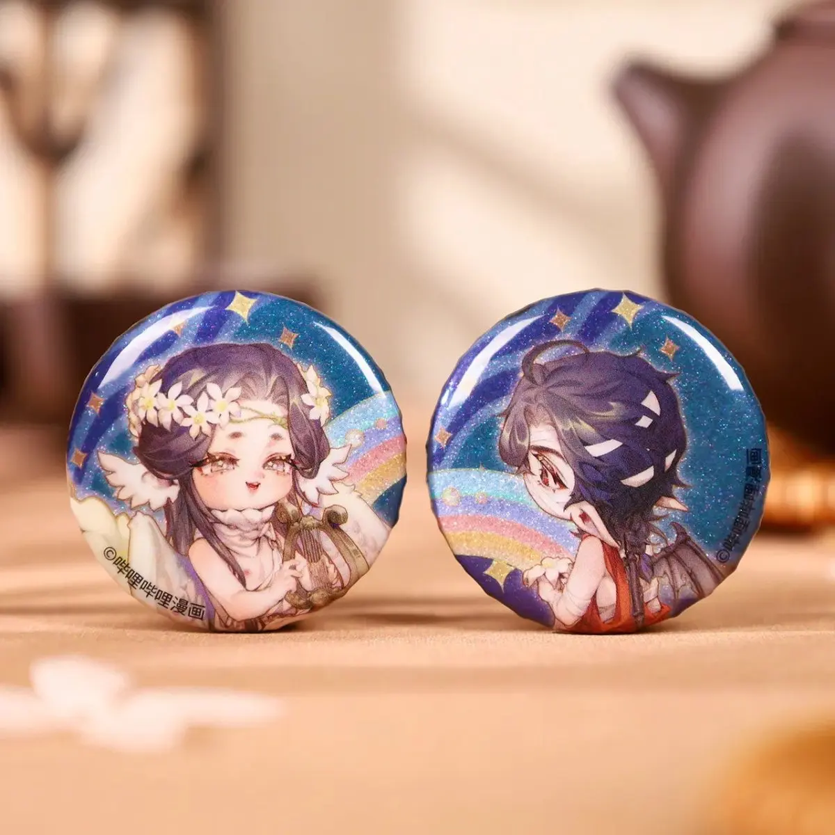 

YueZhao JiangYe мини-значок Chibi набор небесных чиновников благословение Тянь Гуан Си фу Кси Лянь Хуа Чэн аниме манхуа билибибили донхуа