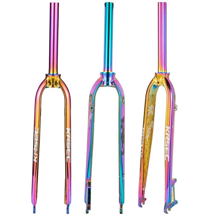 

KRSEC Aluminum Alloy Bicycle fork MTB Mountain Rigid Fork 26/27.5/29 inch Front Fork Bike Parts