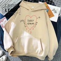 womens hoodie pocket rope candy hoodie loose sweatshirt heart letter print streetwear punk womens pullover solid color y2k top