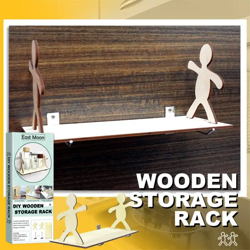 

Bathroom Shelf Home Room Decoration Wall-mounted No Punching Spice Storage Rack Human Shape Kitchen Storage Rack Storage Rack