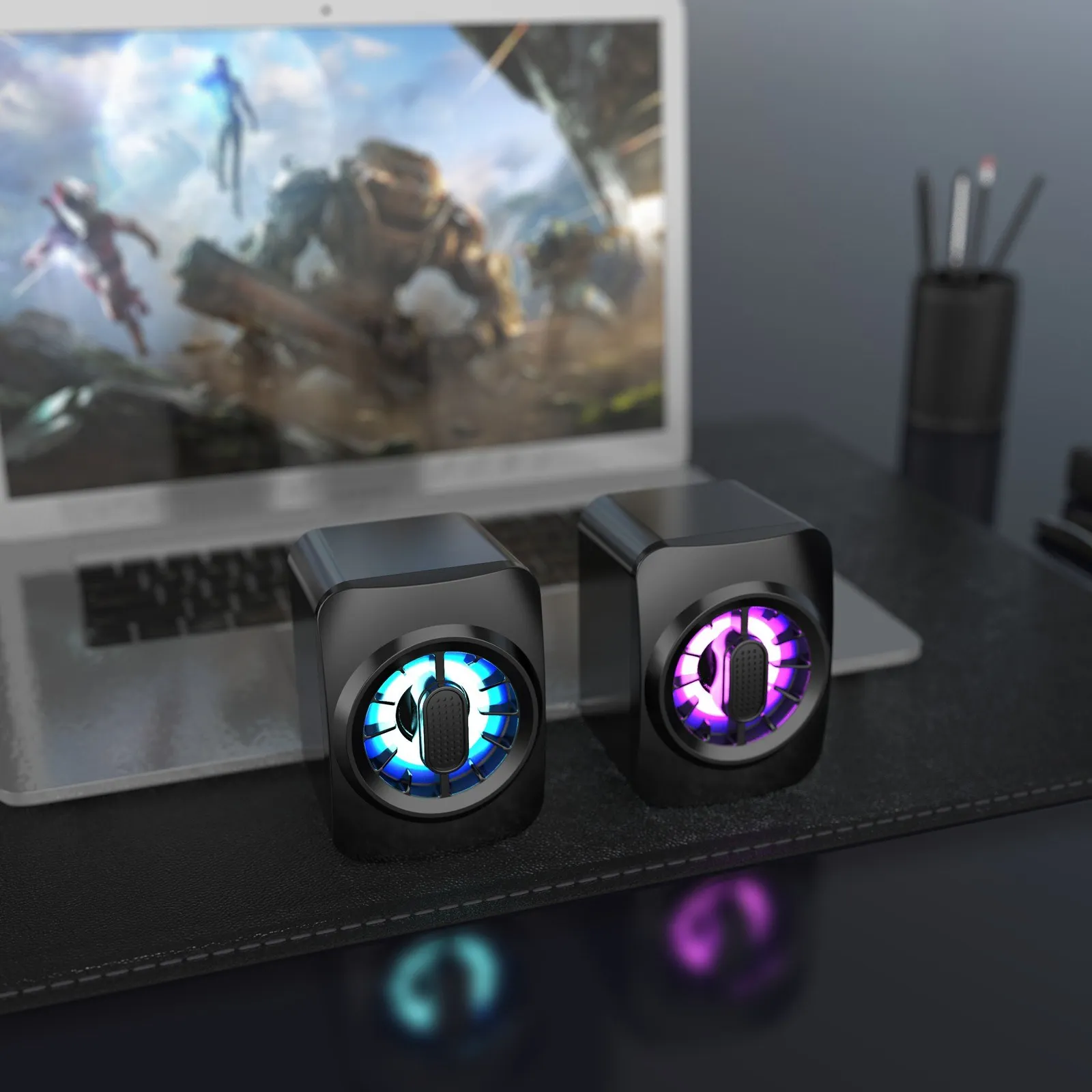 A1 компьютерная колонка портативная мини-Колонка RGB USB-Колонка 3 5 мм проводная