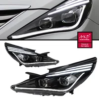 LED Head Light Parts For Sonata 8 Front Headlights Replacement 2010-2014 DRL Daytime light Projector Facelift