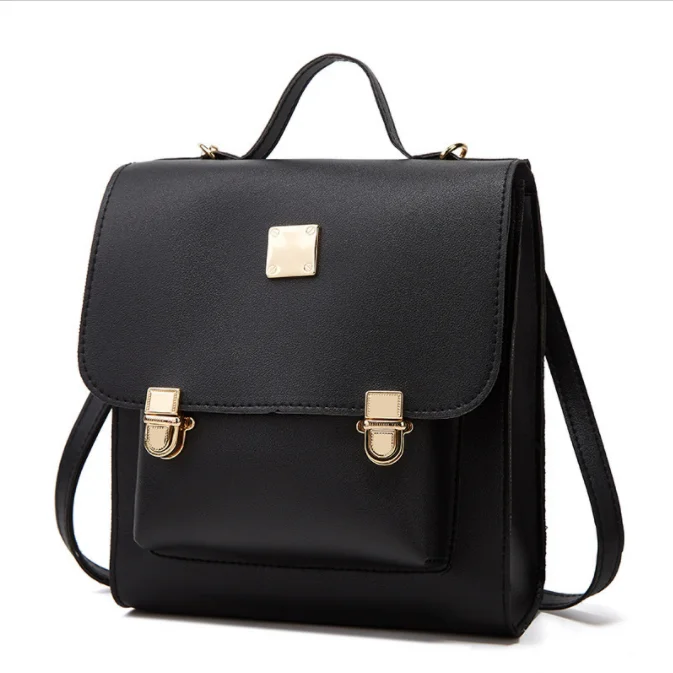 

2022 Fashion Backpack New Women PU Bagpack Travel Bag Pack