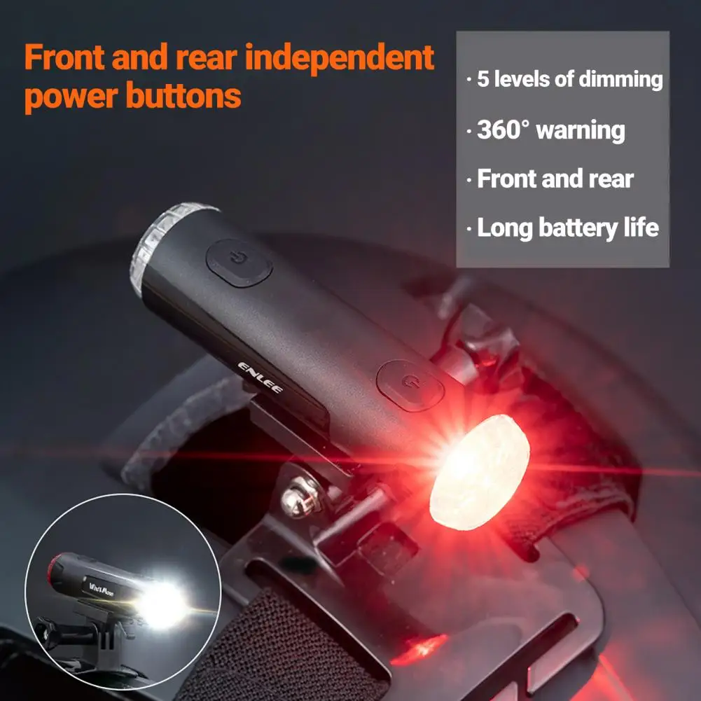 

Convenient Lightweight Easy to Install Bicycle Helmet Headlight Taillight for Night Helmet Light Helmet Light