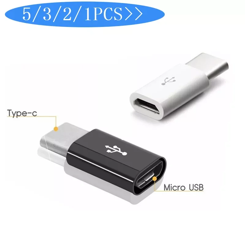 

5PCS Micro USB To Type-C Adapter Mobile Phone Adapter Microusb Connector for Huawei Xiaomi Samsung Galaxy A7 Adapter USB TypeC